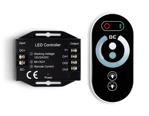 Контроллер для светодиодной ленты (моно)  LEDPremium  (радио) 24A 12V/24V 216/432W IP20 картинка 